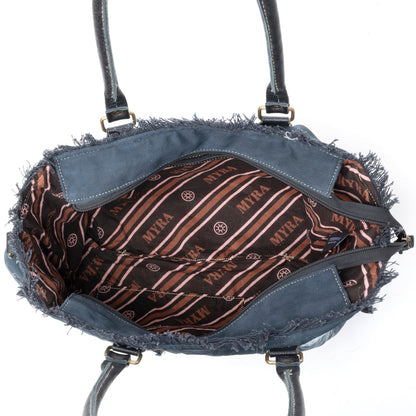 Coastal Steel Upcycled Tote in Blue