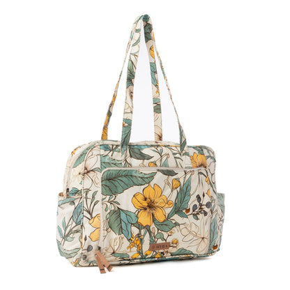 Myra Sunnyfield Cotton Diaper Bag in Ochre Fern