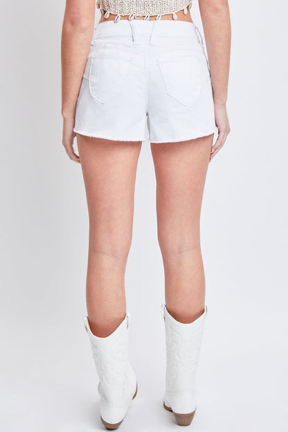 Women's WannaBettaButt Low Rise Frayed Shorts
