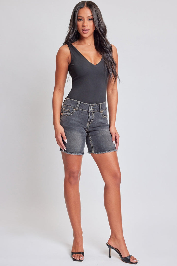 Women's Heavy Stitch 2 Button Long Shorts