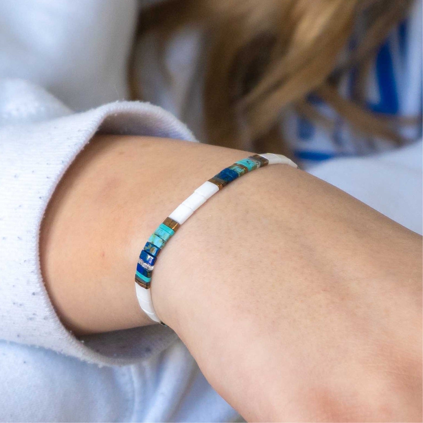 TIDAL WAVE - Tila Bead Bracelets Stack