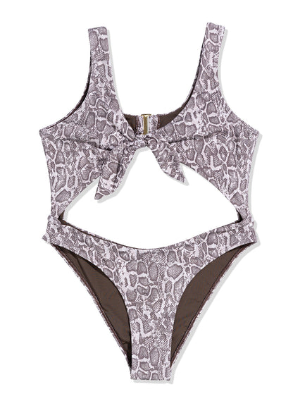 Front Knot One-Piece - Siena | Wild Venom