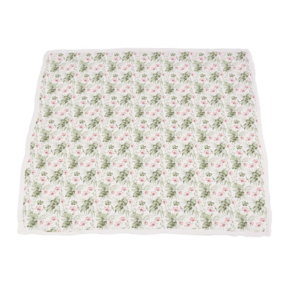Silver Pink Orchid and Little Leopard Newcastle Blanket