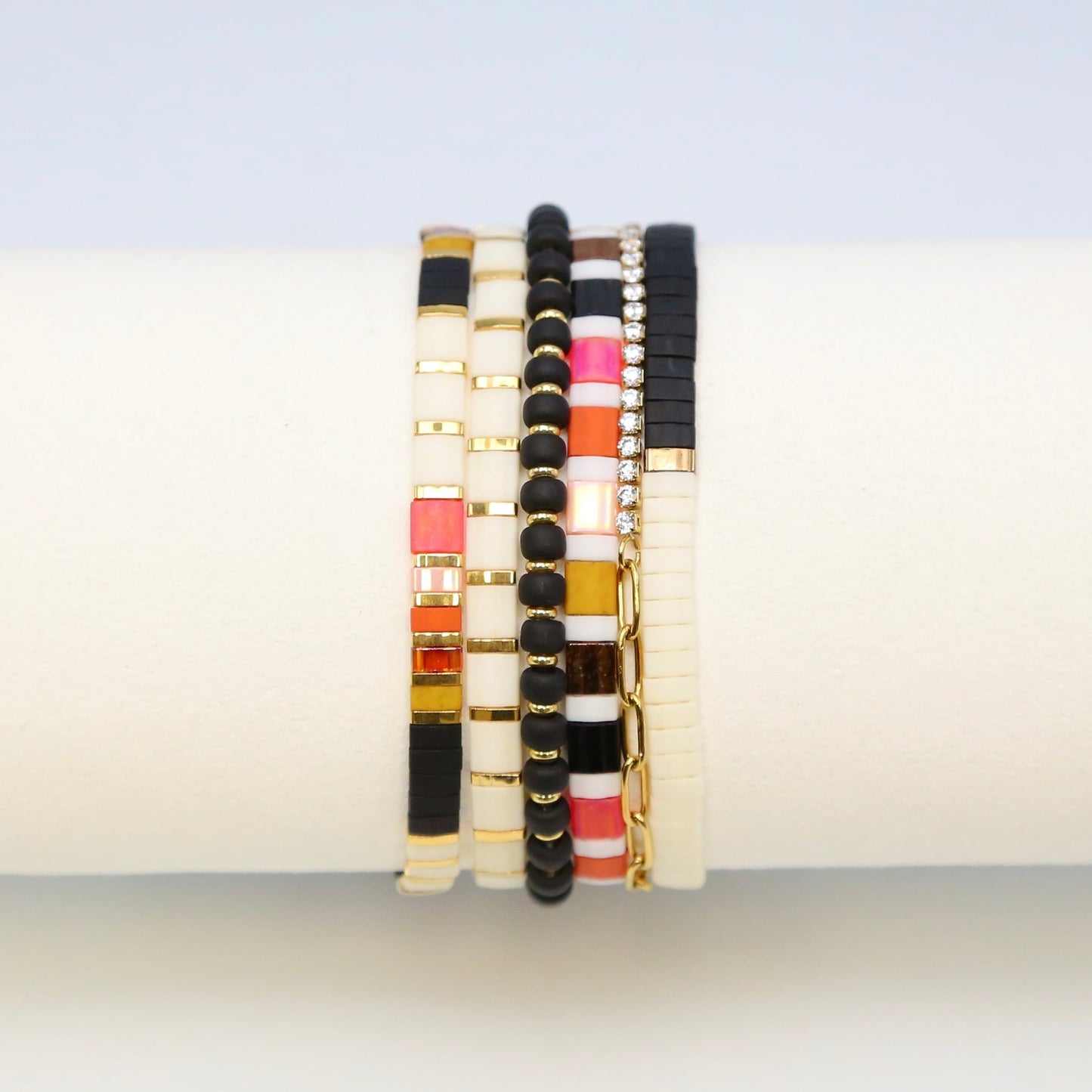 DARK SUNSET  - 6  Bracelet Stack