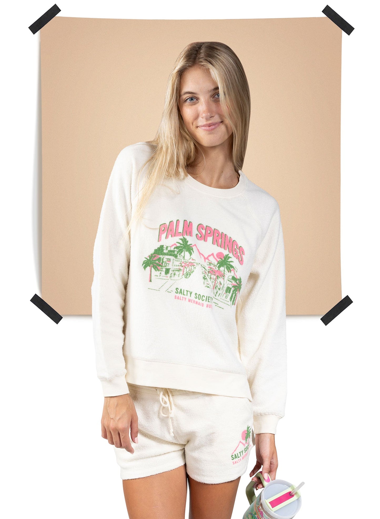Palm Springs 'Salty Society' Lounge Shorts