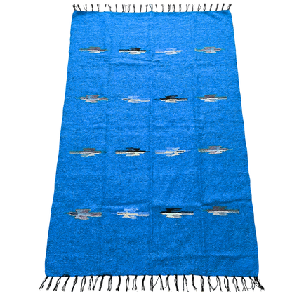 Aqua Blue Baja Thunderbird Blanket