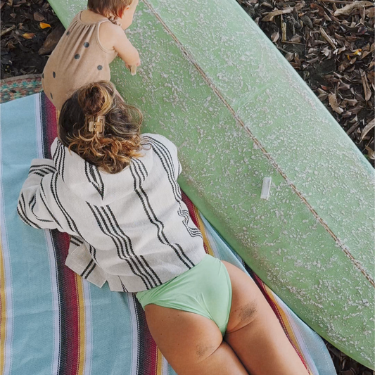 Baja Cropped Hoodie - Santa Fe