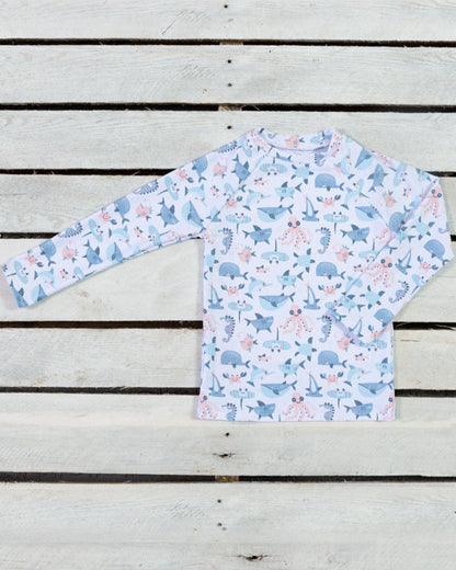 Sea Life Gingham Sun Shirt