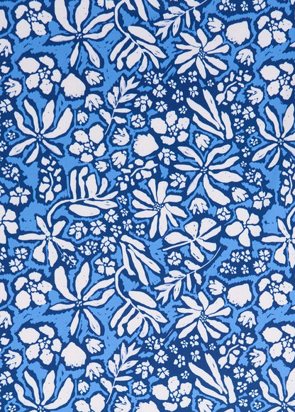 Seaside Floral Ruched One-Piece