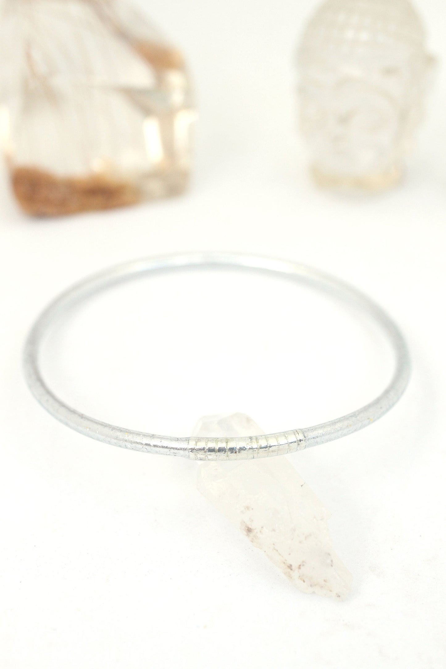 Thin Thai Buddhist Temple Bracelets, Rose Gold, Gold, Silver Mantra Bangle, Sizes Available