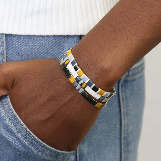 DAKOTA - 3 Tila Bracelet Stack