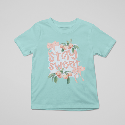 Stay Sweet Peach Graphic Tee
