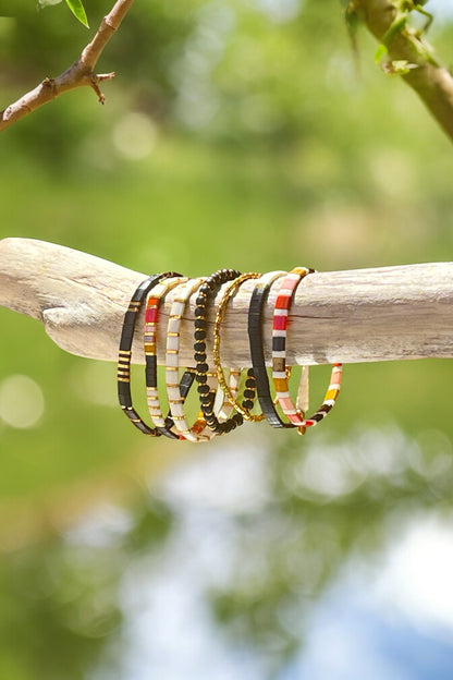 DARK SUNSET  - 6  Bracelet Stack