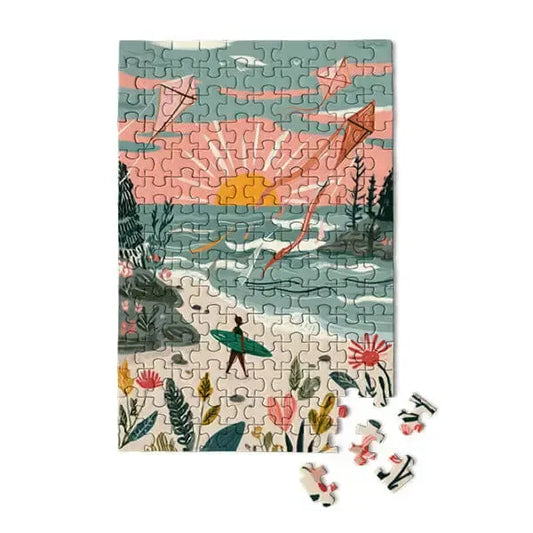 Sunrise Beach Surf 150 Piece Mini Jigsaw Puzzle Micro Puzzles