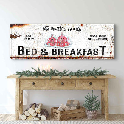 Christmas Bed & Breakfast Sign