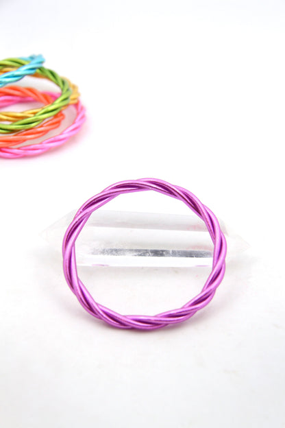 Twisted Thai Buddhist Temple Bracelets, Mantra Bangle, Kumlai, Colors & Sizes Available