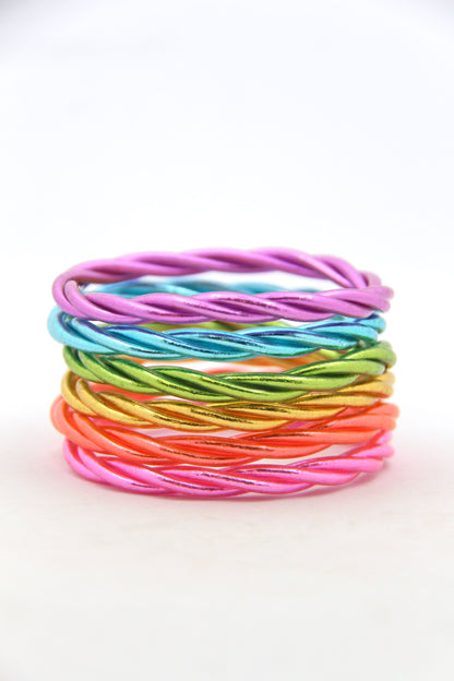 Twisted Thai Buddhist Temple Bracelets, Mantra Bangle, Kumlai, Colors & Sizes Available