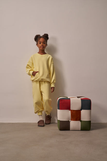 Sunny Glow Sweat Set – Yellow