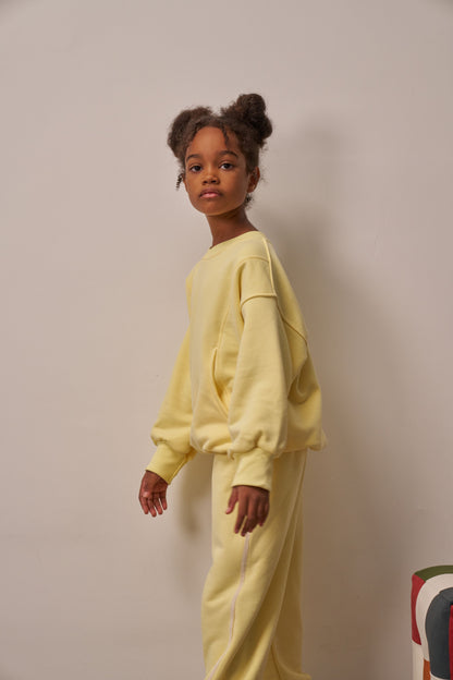 Sunny Glow Sweat Set – Yellow