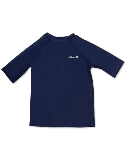 Navy Blue Short Sleeve Sun Shirt