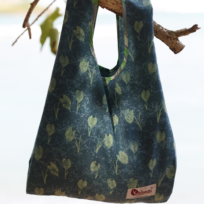 ReAloha "Reusable Tote Bag" - Taro Leaves Green