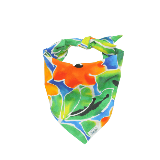 Pet Bandana - Flower Star Blue