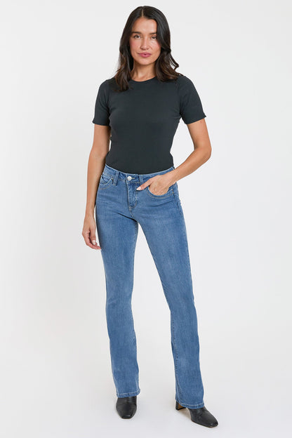 Women's High Rise Curve Confidence WannaBettaButt Bootcut Jeans