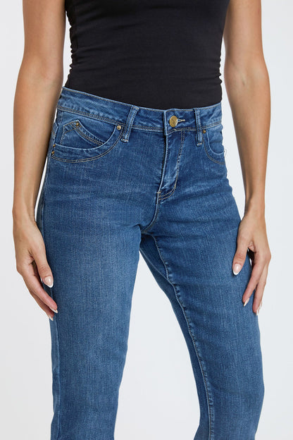 Women's High Rise Curve Confidence WannaBettaButt Bootcut Jeans
