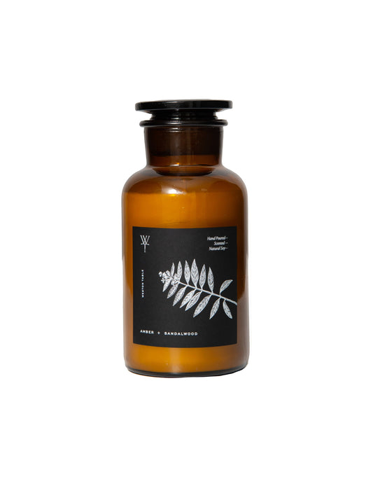 Apothecary Amber and Sandalwood Candle