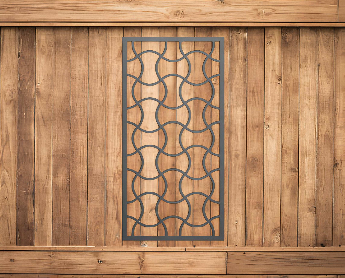 Wavy Metal Trellis/Privacy Screen