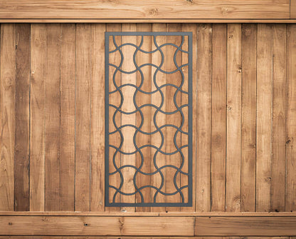 Wavy Metal Trellis/Privacy Screen