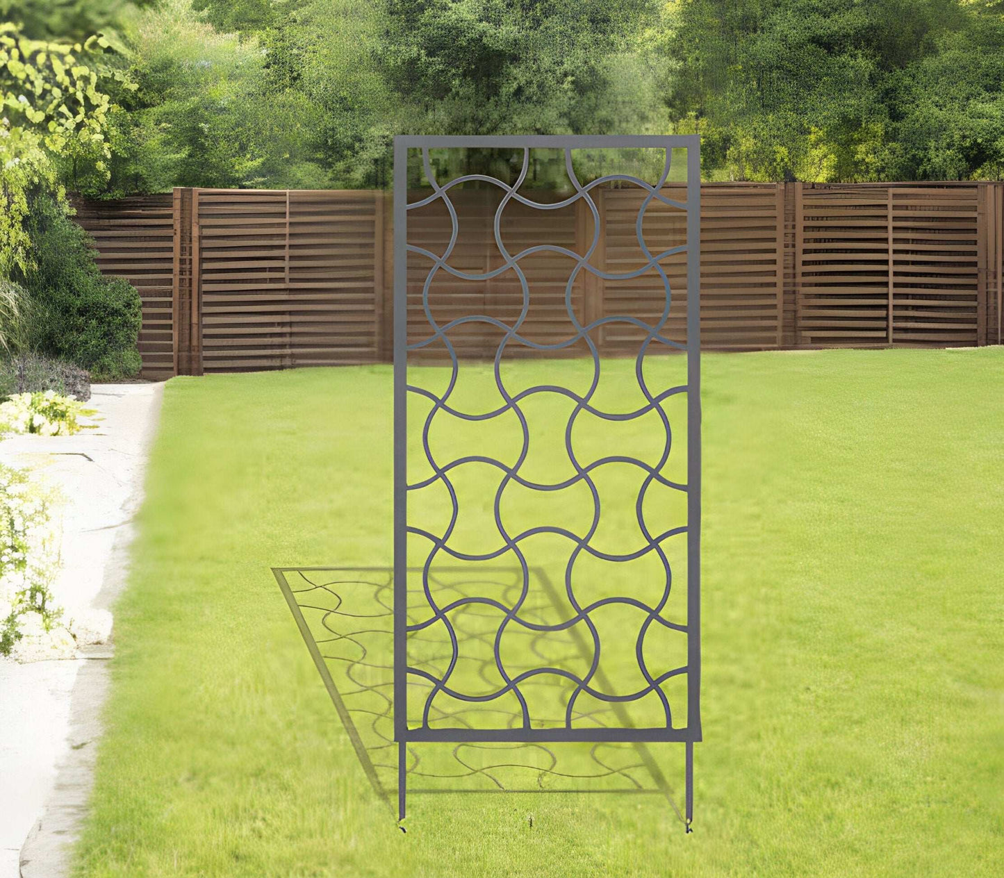 Wavy Metal Trellis/Privacy Screen