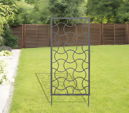 Wavy Metal Trellis/Privacy Screen