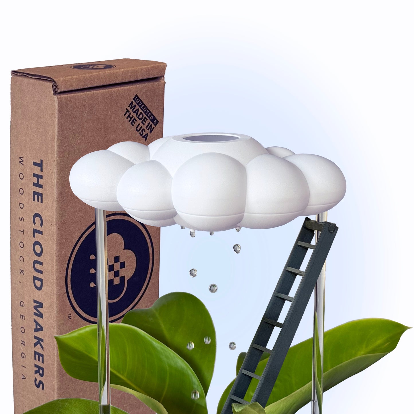Original Dripping Rain Cloud with Ladder Charm