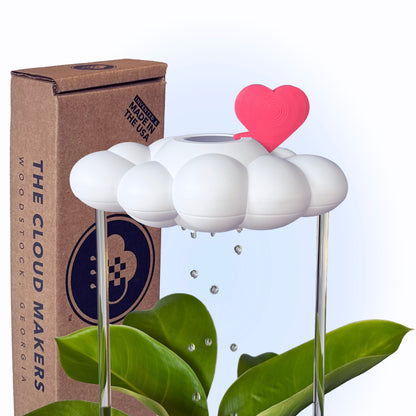 Original Dripping Rain Cloud with Pink Heart Charm