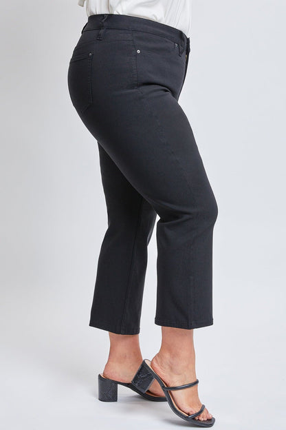 Women's Plus Hyperstretch Cropped Wide Leg Pants