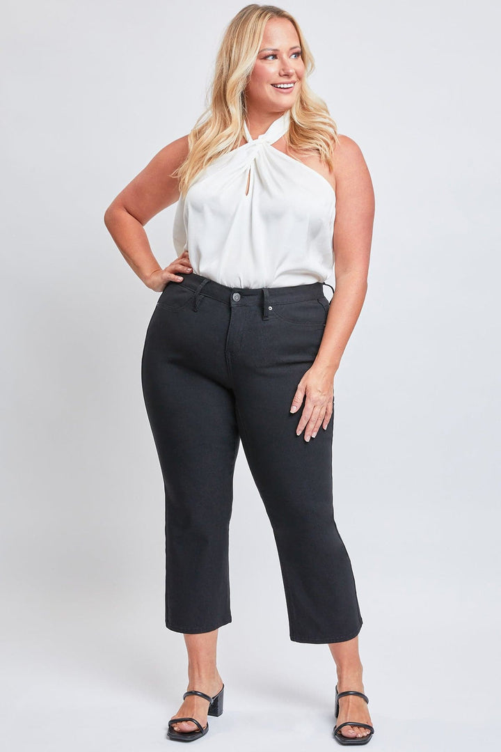 Women's Plus Hyperstretch Cropped Wide Leg Pants