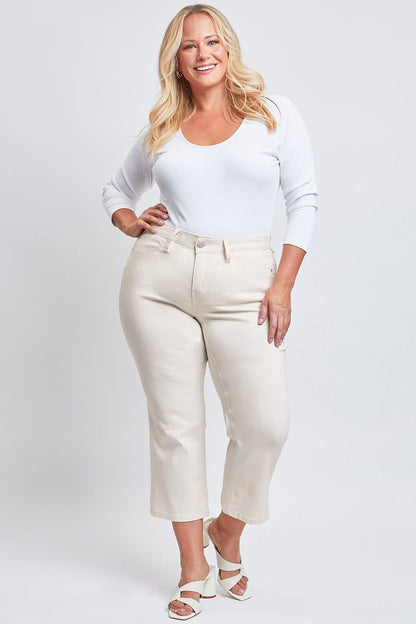 Women's Plus Hyperstretch Cropped Wide Leg Pants