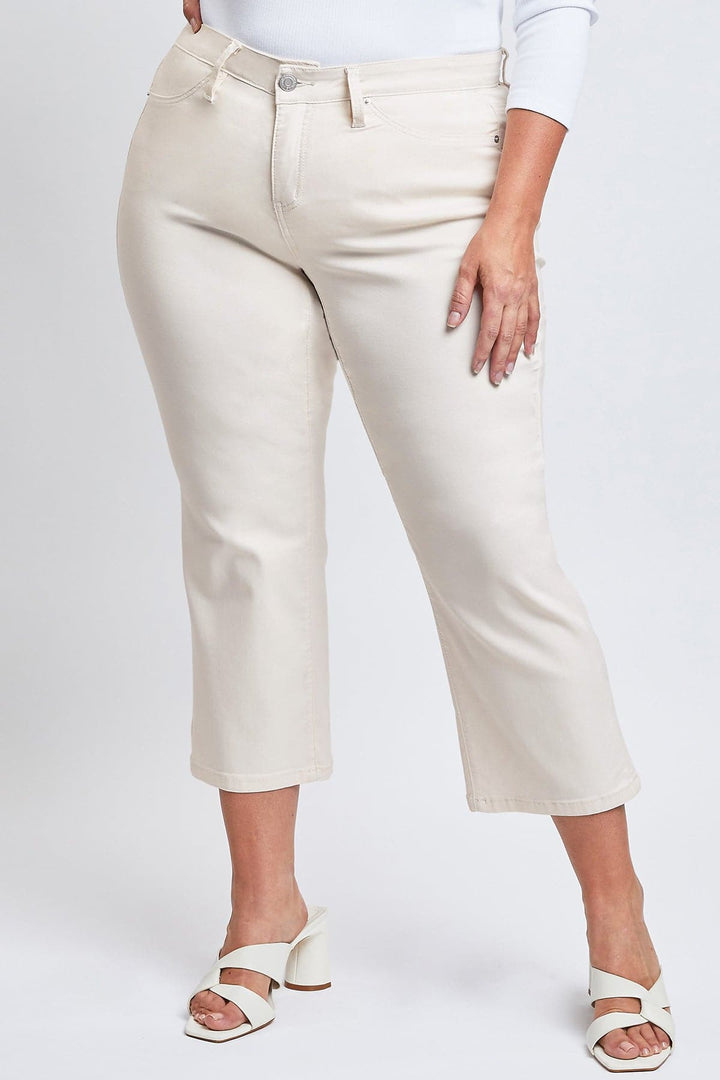 Women's Plus Hyperstretch Cropped Wide Leg Pants