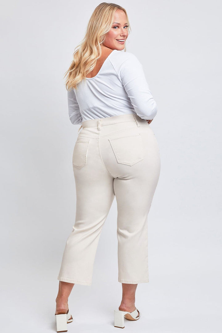 Women's Plus Hyperstretch Cropped Wide Leg Pants