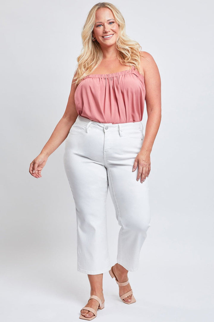 Women's Plus Hyperstretch Cropped Wide Leg Pants