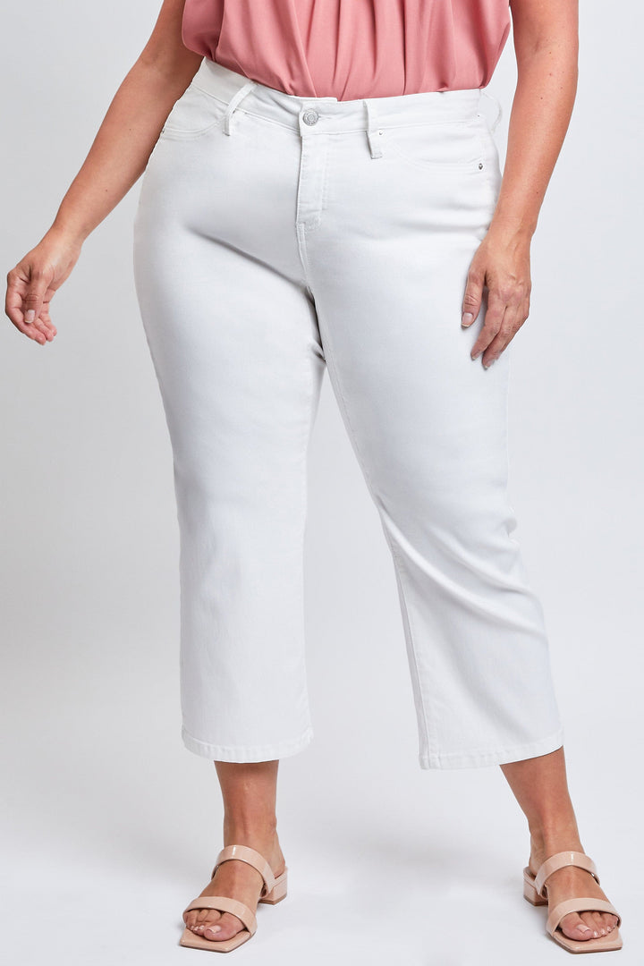 Women's Plus Hyperstretch Cropped Wide Leg Pants