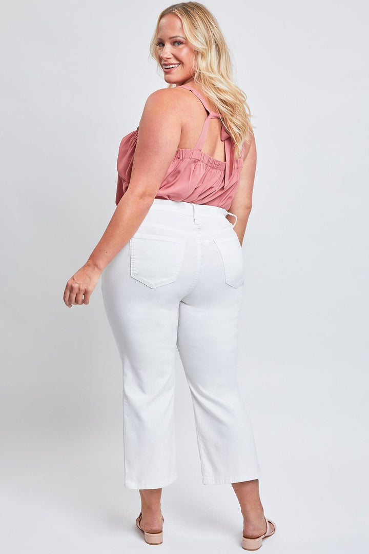 Women's Plus Hyperstretch Cropped Wide Leg Pants