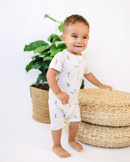Short Zip Romper