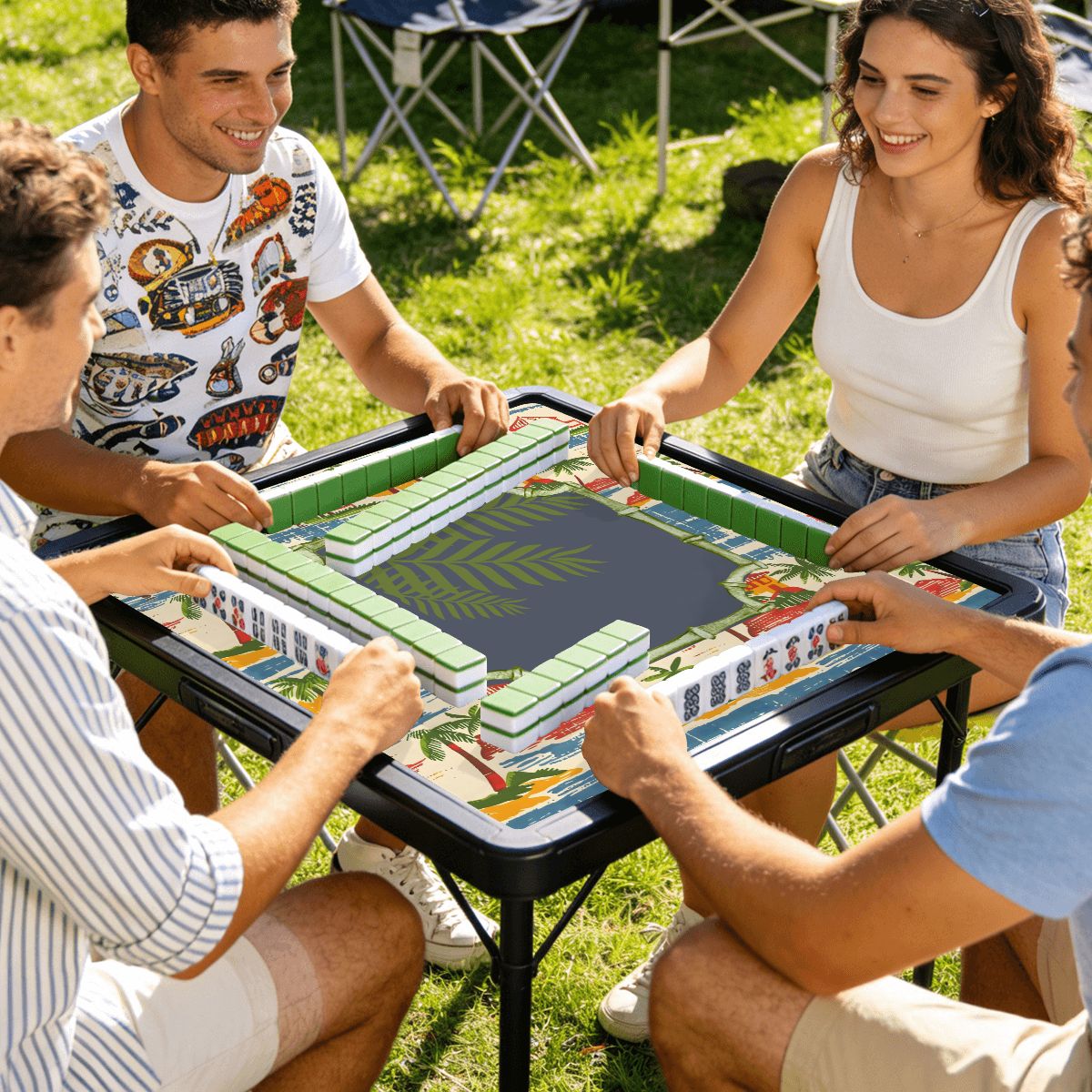 Old World Heritage Mini Mahjong Mat