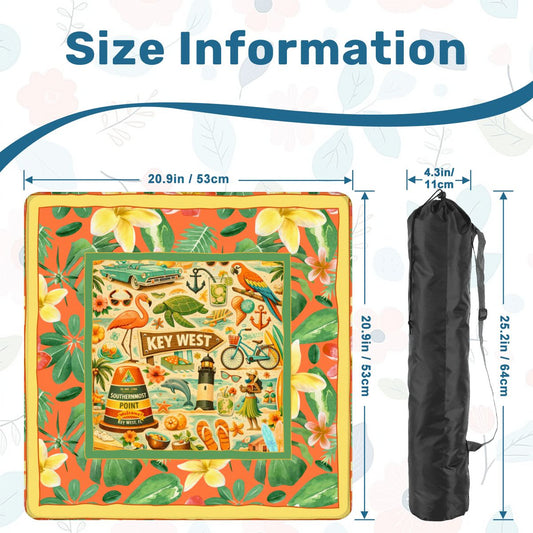 The Florida Keys Mini Travel Mahjong Mat