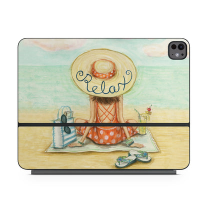 Relaxing on Beach - Apple Magic Keyboard for iPad Skin
