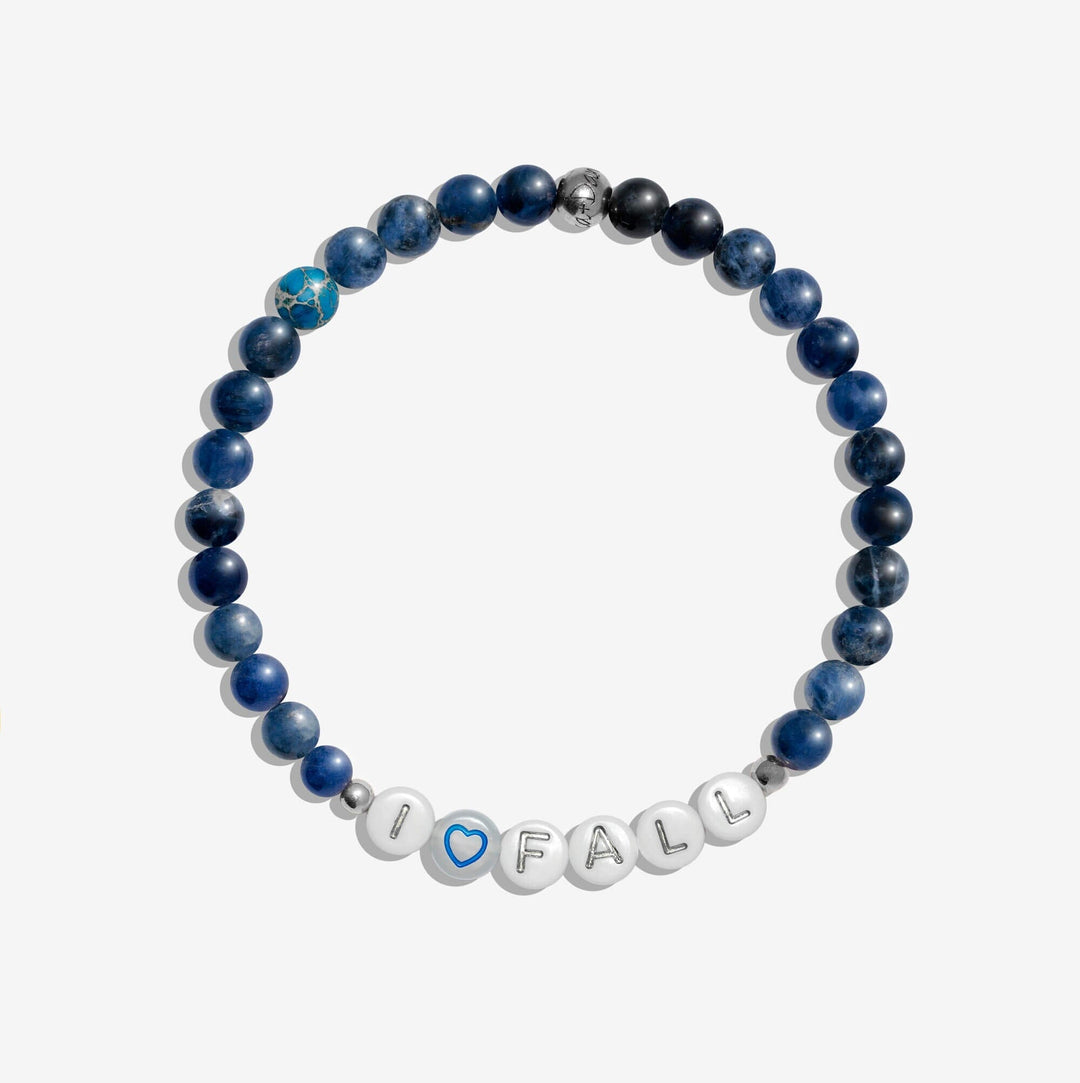 I Love Fall Letter Bead Stretch Bracelet