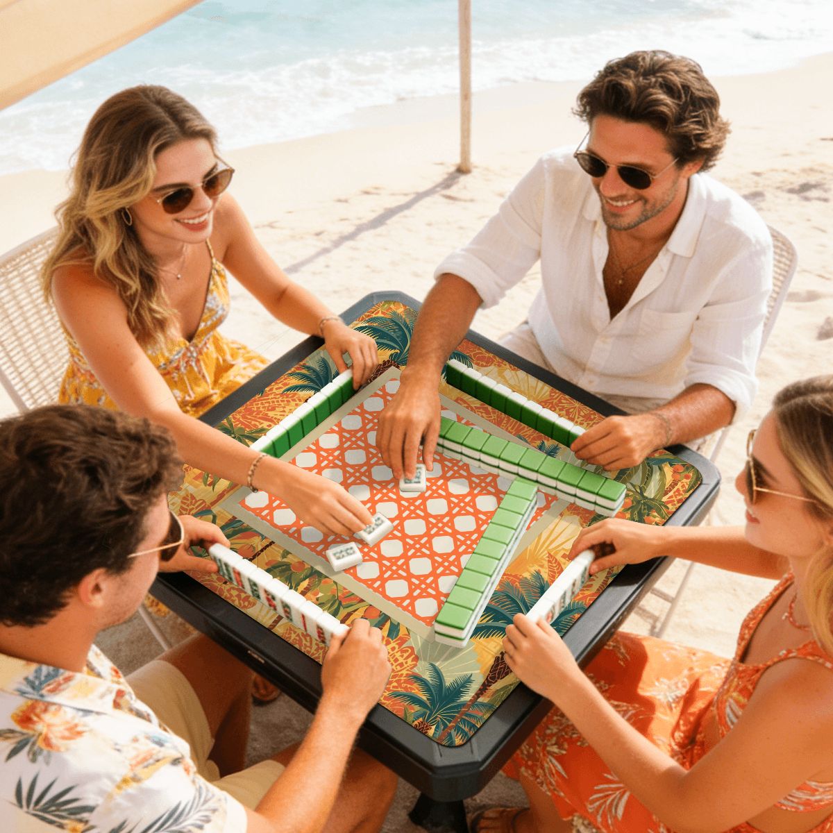 Tropicala Palm Mini Mahjong Mat