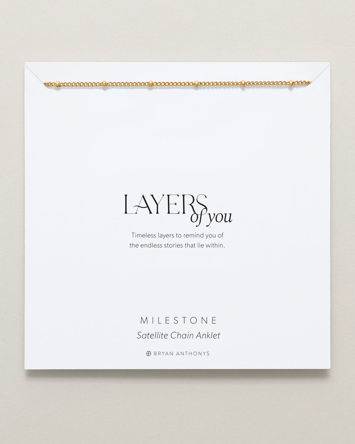 Milestone Satellite Chain Anklet